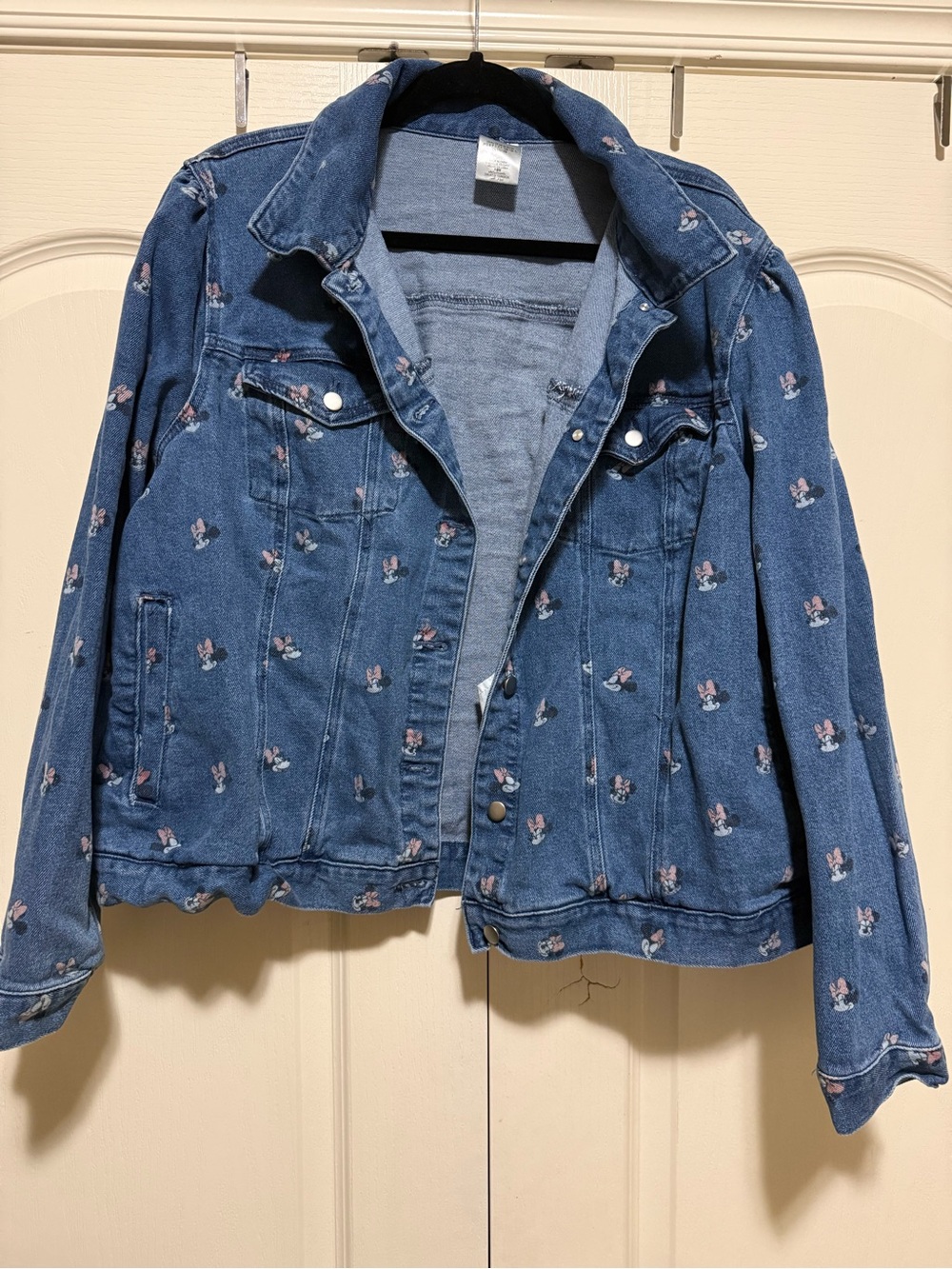 Disney Blue Denim Jacket with Mini Mickey Print